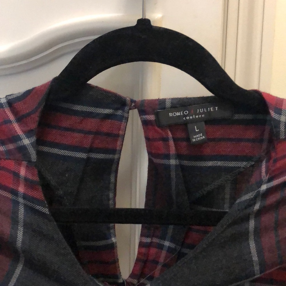 Plaid shirt red and blue - Picture 2 of 4